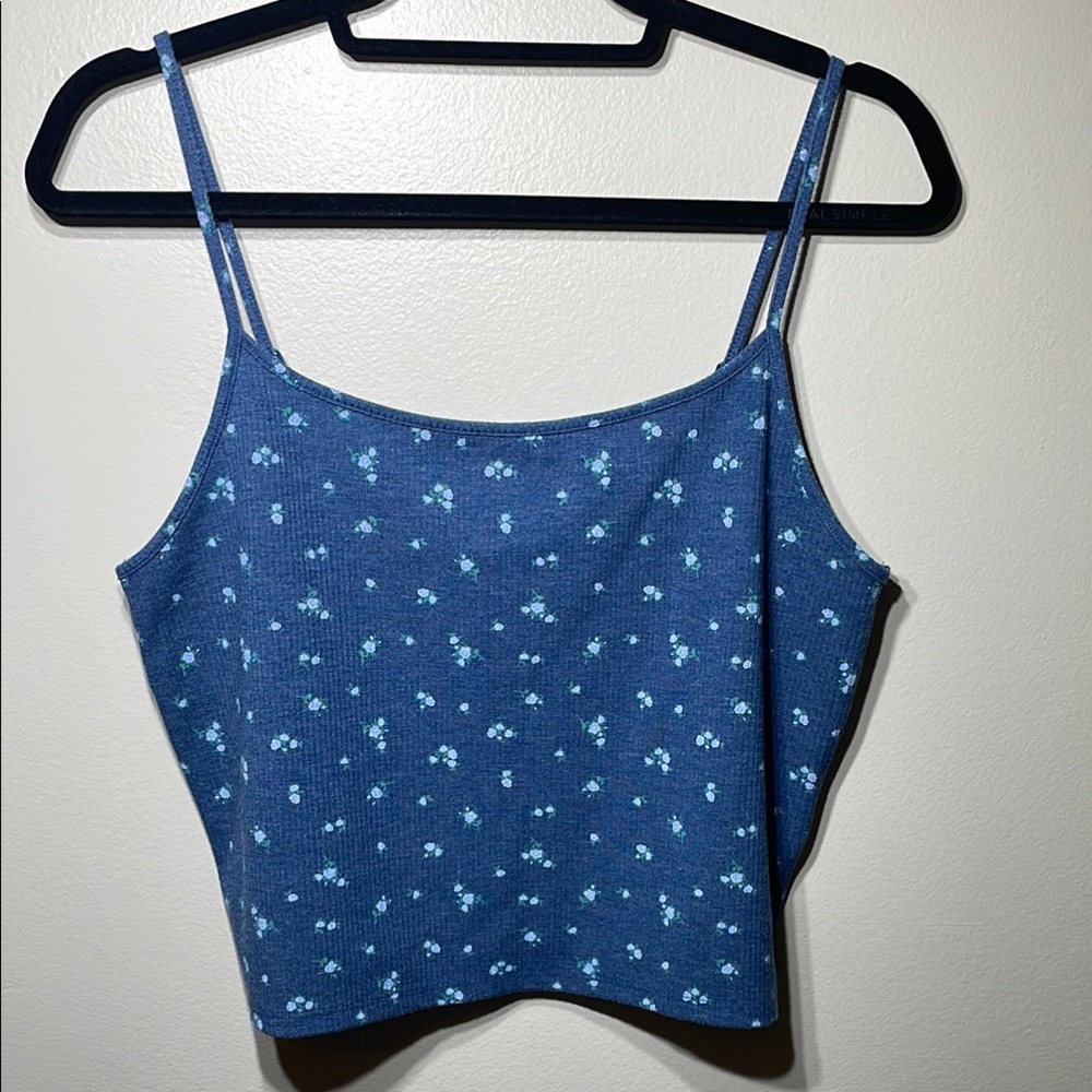 American Eagle Floral Crop Tank